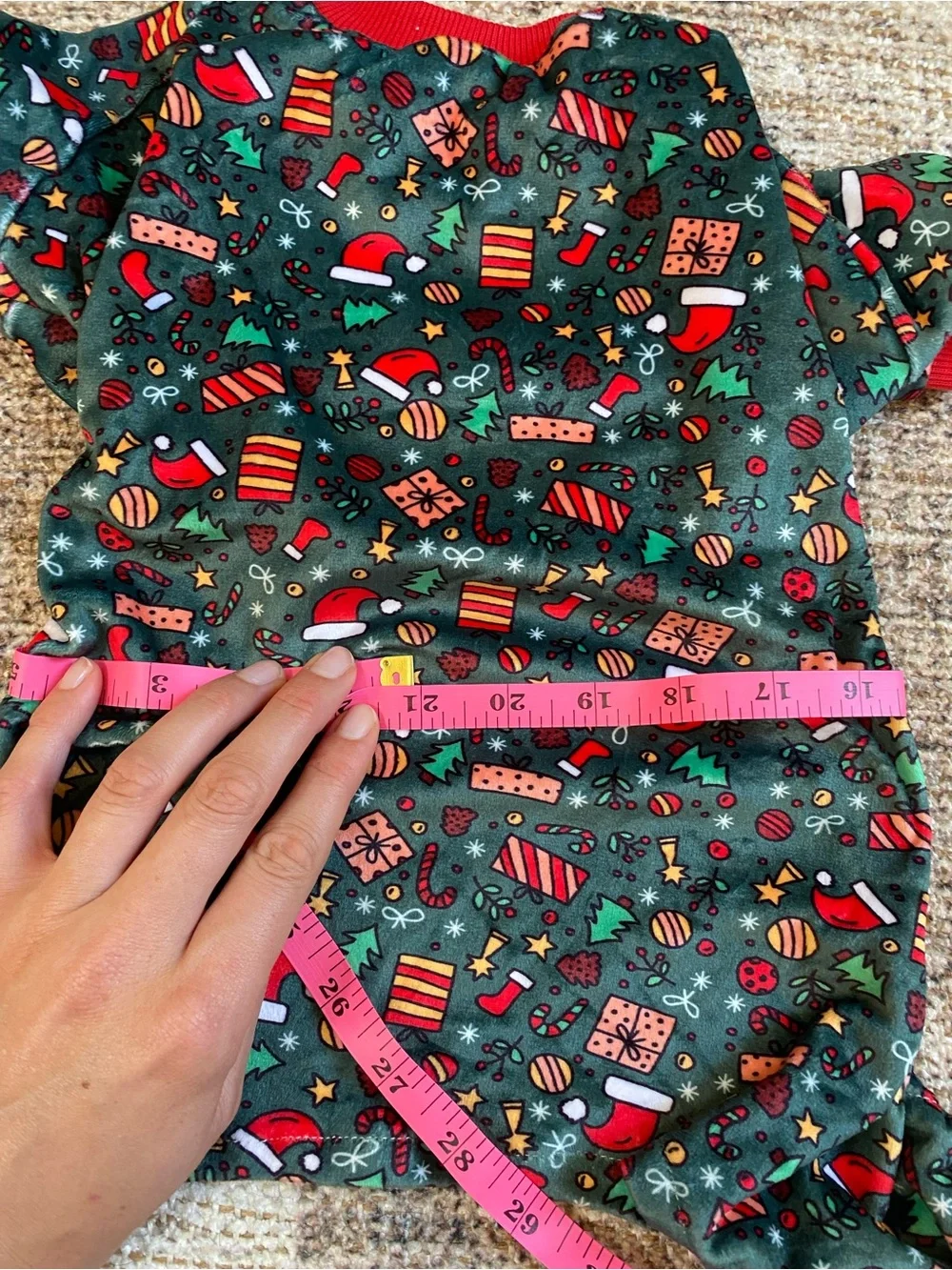 Dog Holiday Pajama Onesie